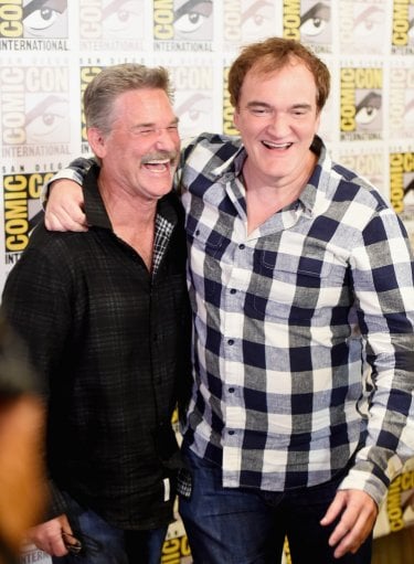 Quentin Tarantino con Kurt Russell al Comic Con 2015