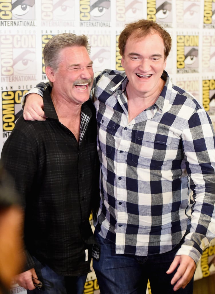 Quentin Tarantino con Kurt Russell al Comic Con 2015