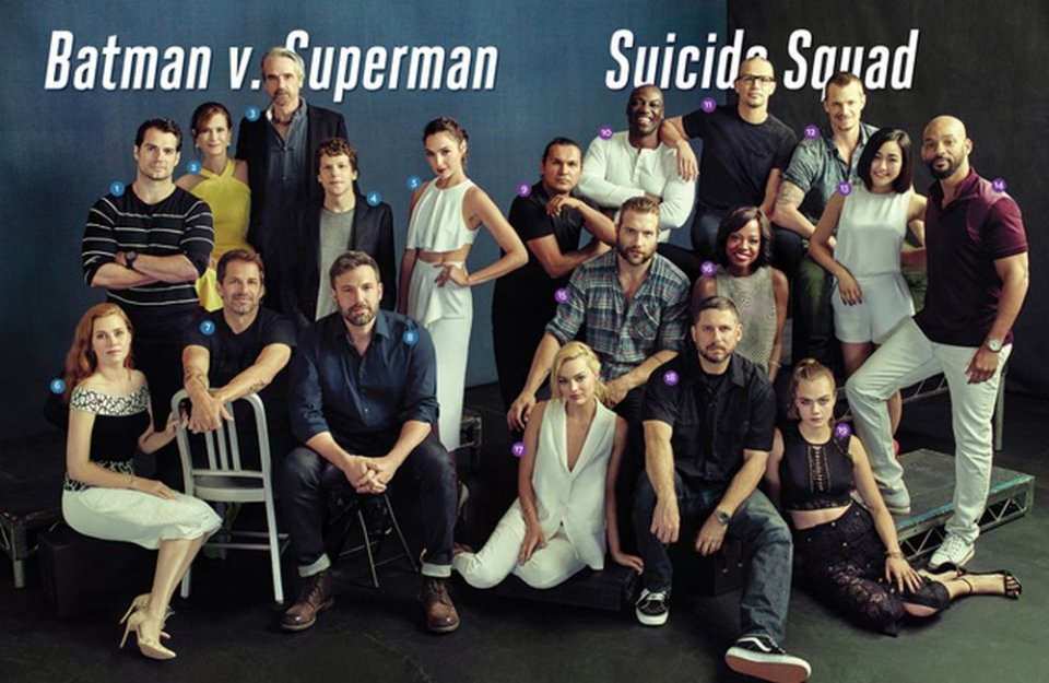 Batman v Superman: Dawn of Justice, Suicide Squad: foto di gruppo al San Diego Comic-Con