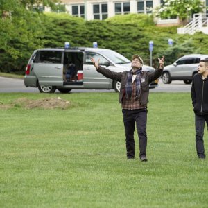 Mr. Robot: gli attori Christian Slater e Rami Malek in 3xpl0its.wmv