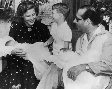 La famiglia di Ingrid Bergman e Roberto Rossellini