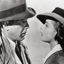 Una scena di Casablanca con Ingrid Bergman e Humphrey Bogart