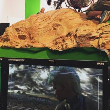 X-Men: Apocalypse - Alexandra Shipp in un momento delle riprese