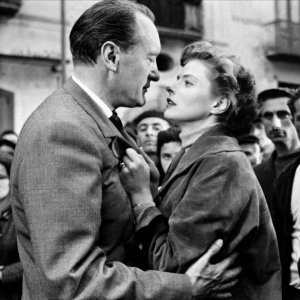 Ingrid Bergman e George Sanders in Viaggio in Italia