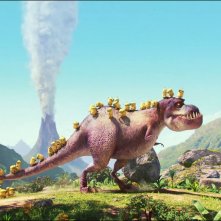 Minions: decine di Minion in compagnia di un T-Rex
