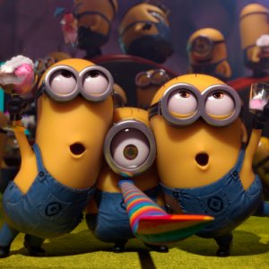 Minions: un'immagine festosa del film animato