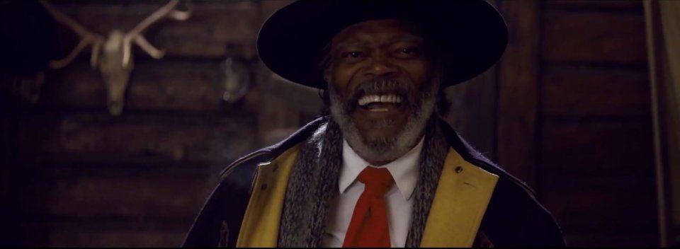 The Hateful Eight: Samuel L. Jackson in una scena del teaser trailer del film di Tarantino