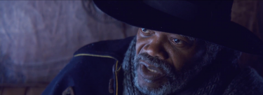 The Hateful Eight: Samuel L. Jackson in una scena del teaser trailer del film di Tarantino