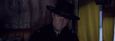 The Hateful Eight: Walton Goggins in una scena del teaser trailer del film di Tarantino