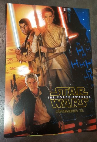Star Wars: Episodio VII - Il Risveglio della Forza: un poster disegnato da Drew Struzan