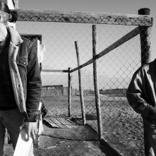 Non essere cattivo: Luca Marinelli e Alessandro Borghi in un'immagine dal set del film