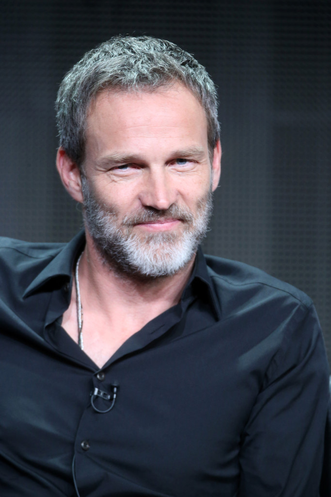 Stephen Moyer con un nuovo look durante la presentazione di The Bastard Executioneer
