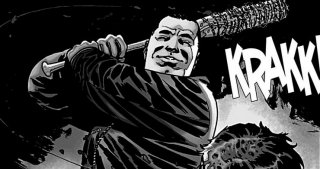 The Walking Dead, un'immagine di Negan