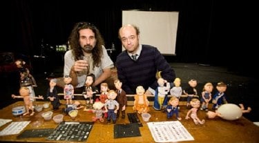 Anomalisa: una foto dal set con i modellini utilizzati nel film animato a passo uno