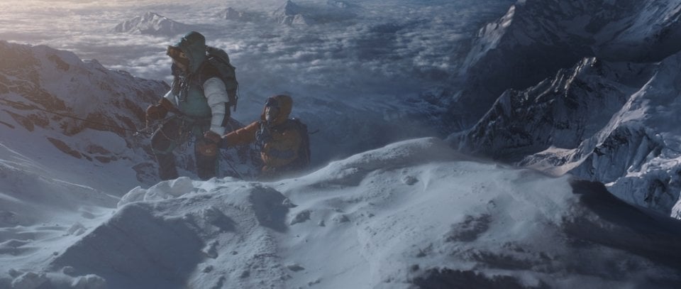 Everest: uno dei tanti momenti di azione del film diretto da Baltasar Kormákur