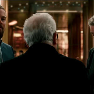 The Audition: Martin Scorsese (di spalle) con Leonardo DiCaprio e Robert De Niro in un'immagine del cortometraggio