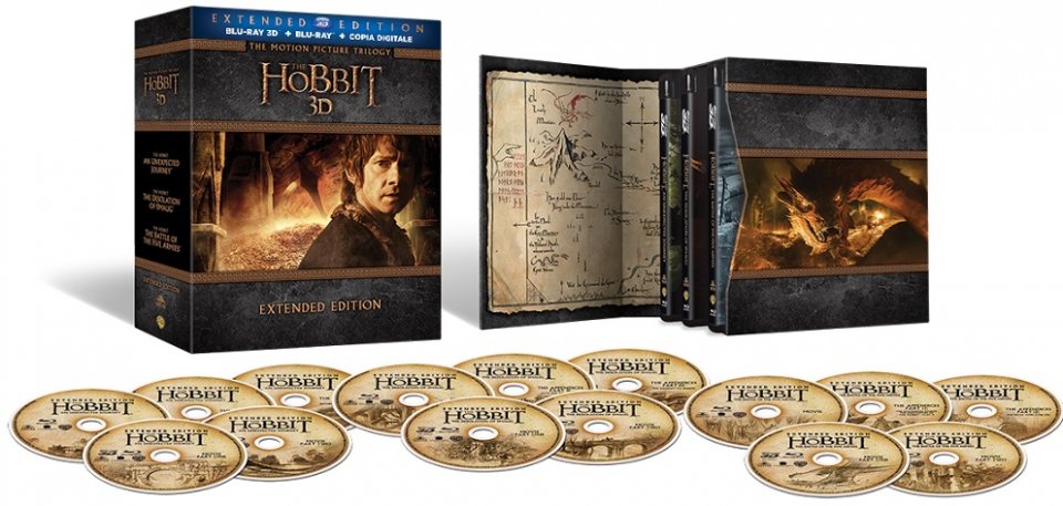 Il package della trilogia de Lo Hobbit