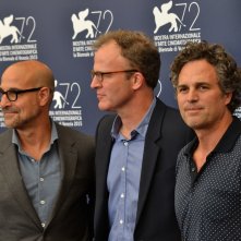 Spotlight: i protagonisti Mark Ruffalo, Stanley Tucci e il regista Thomas McCarthy al photocall di Venezia 2015