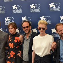 Venezia 2015: una foto del cast di A Bigger Splash al photocall