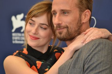 Venezia2015: Dakota Johnson e Matthias Schoenaerts al photocall di A Bigger Splash