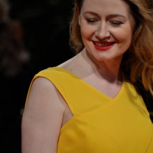 Venezia 2015: Miranda Otto sorridente sul red carpet di Equals