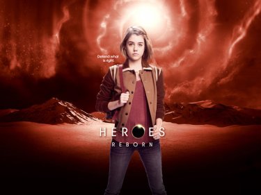 Heroes Reborn: Gaitlin Green in un poster promozionale