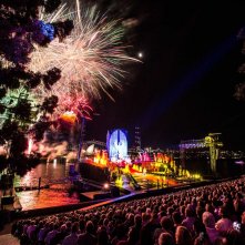 Aida on Sydney Harbour: uno spettacolare momento della rappresentazione messa in scena dalla compagnia Opera Australia