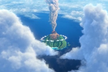 Lava: un'immagine dall'alto tratta dal cortometraggio della Pixar