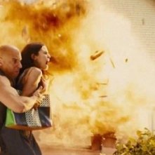 Una scena di Fast & Furious 7