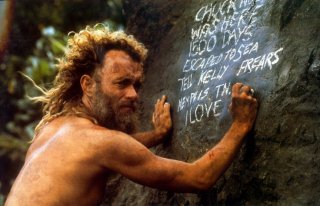 Cast Away: Tom Hanks in una scena del film