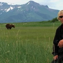 Timothy Treadwell in una scena del documentario Grizzly Man (2005)