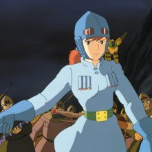 Una scena del film animato Nausicaa nella valle del vento