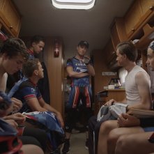 The Program: Ben Foster con la sua squadra in un'immagine del film