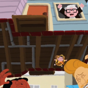 George & A.J.: una scena del corto Pixar