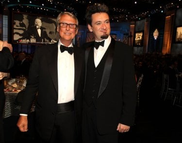 Mike Nichols con il figlio Max