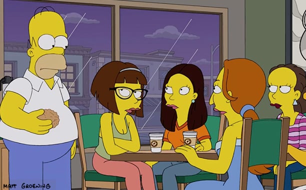 I Simpson: Homer fa un incontro al bar nell'episodio Every Man's Dream