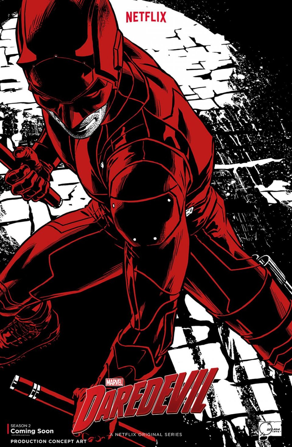 Daredevil: concept art poster della stagione 2