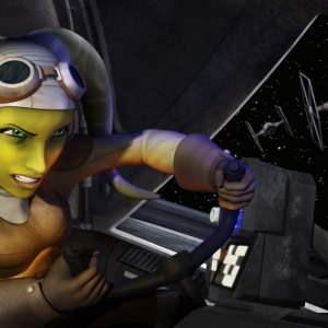 Star Wars Rebels: Hera in una scena della seconda stagione