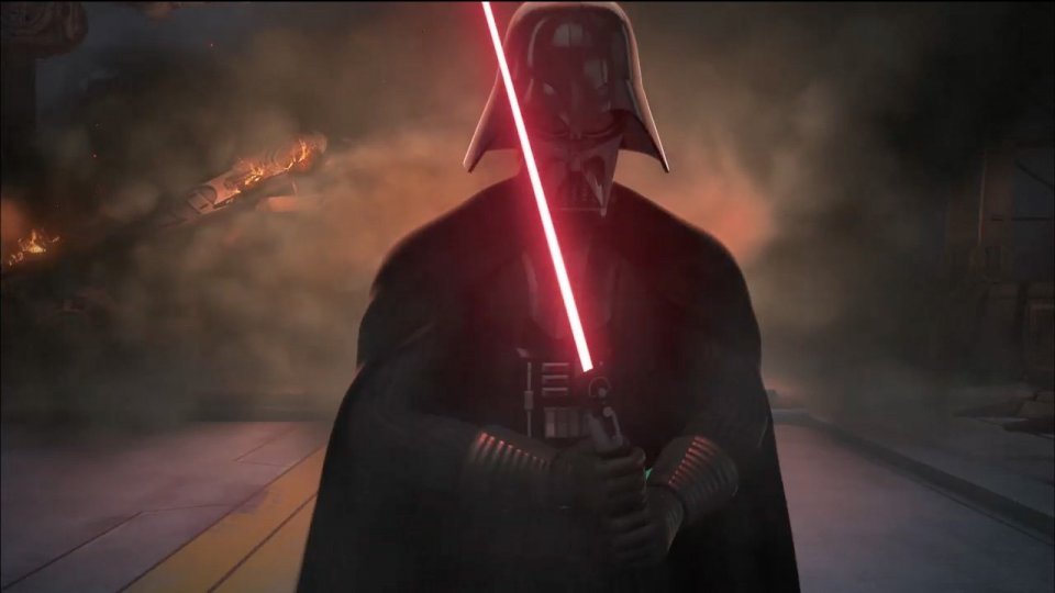 Star Wars Rebels: il temibile Darth Vader in un'immagine della seconda stagione