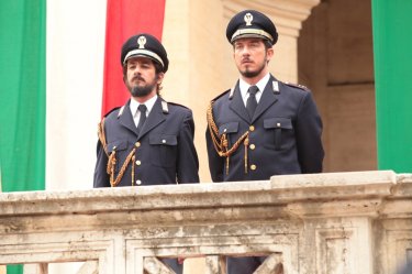 Natale col boss: Francesco Mandelli e Paolo Ruffini e Peppino di Capri in una scena del film