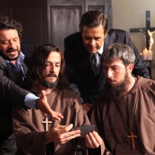 Natale col boss: Francesco Mandelli, Paolo Ruffini, Lillo e Greg in una simpatica immagine tratta dal film