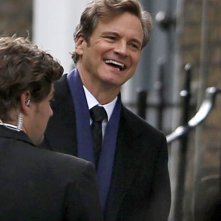 Bridget Jones's Baby: Colin Firth sorride sul set