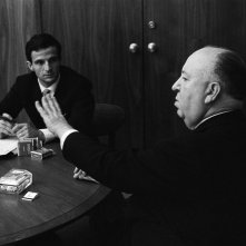 Hitchcock/Truffaut: Alfred Hitchcock e François Truffaut in una famosa immagine che li ritrae durante uno dei loro incontri