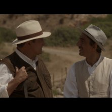 La stoffa dei sogni: Ennio Fantastichini e Sergio Rubini in una scena del film