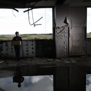 The Whispering Star: un'immagine dal backstage del film