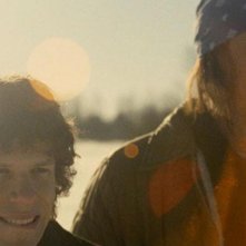 The End of the Tour: Jesse Eisenberg e Jason Segel in un momento del film