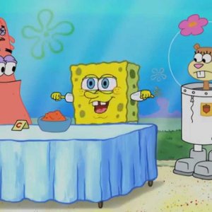 Una scena tratta da SpongeBob Live Party