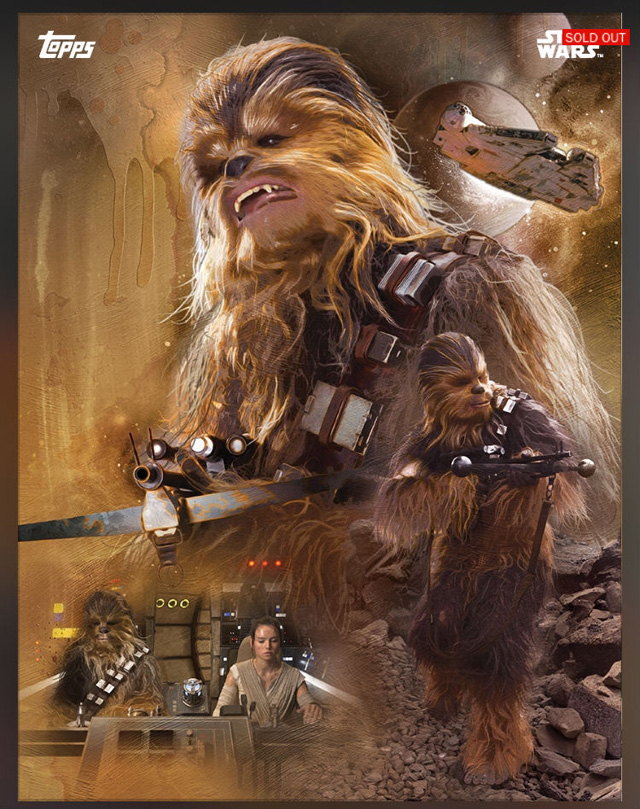 Star Wars: una delle carte Topps dedicate al film.