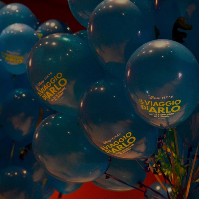 Roma 2015: palloncini dedicati a Il viaggio di Arlo