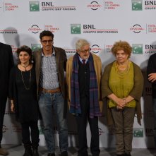 Roma 2015: Ettore Scola, Paola Scola, Silvia Scola, Pierfrancesco Diliberto al photocall di Ridendo e Scherzando
